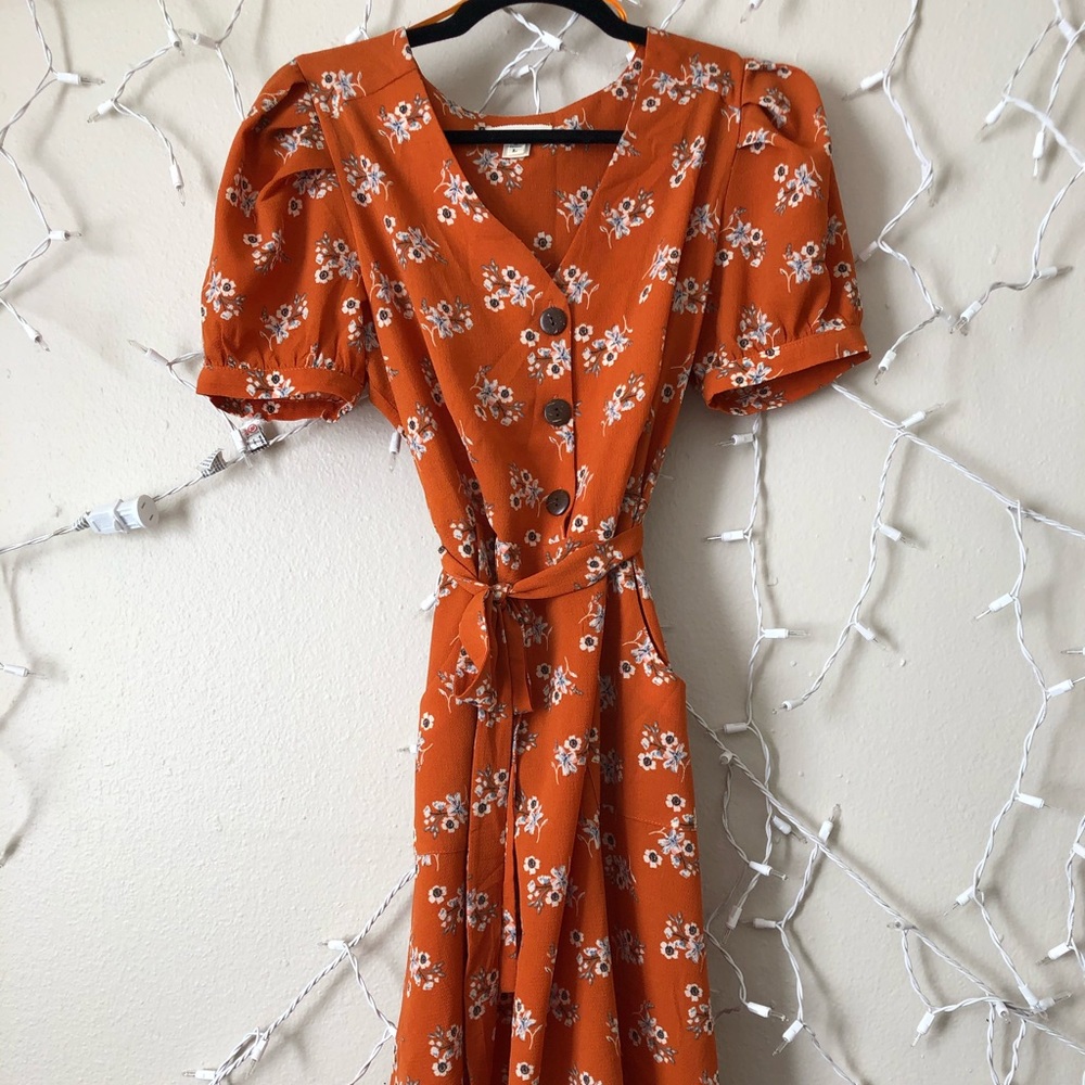 Orange dress